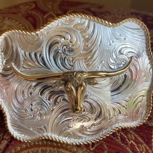 Silver Plated Belt Buckle